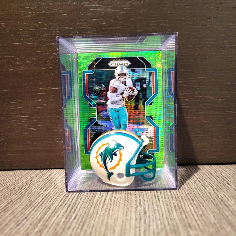 DeVante Parker Miami Dolphins Mini Helmet Football Sports Box